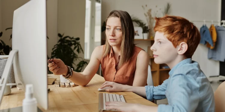 parenting writing job, her view from home